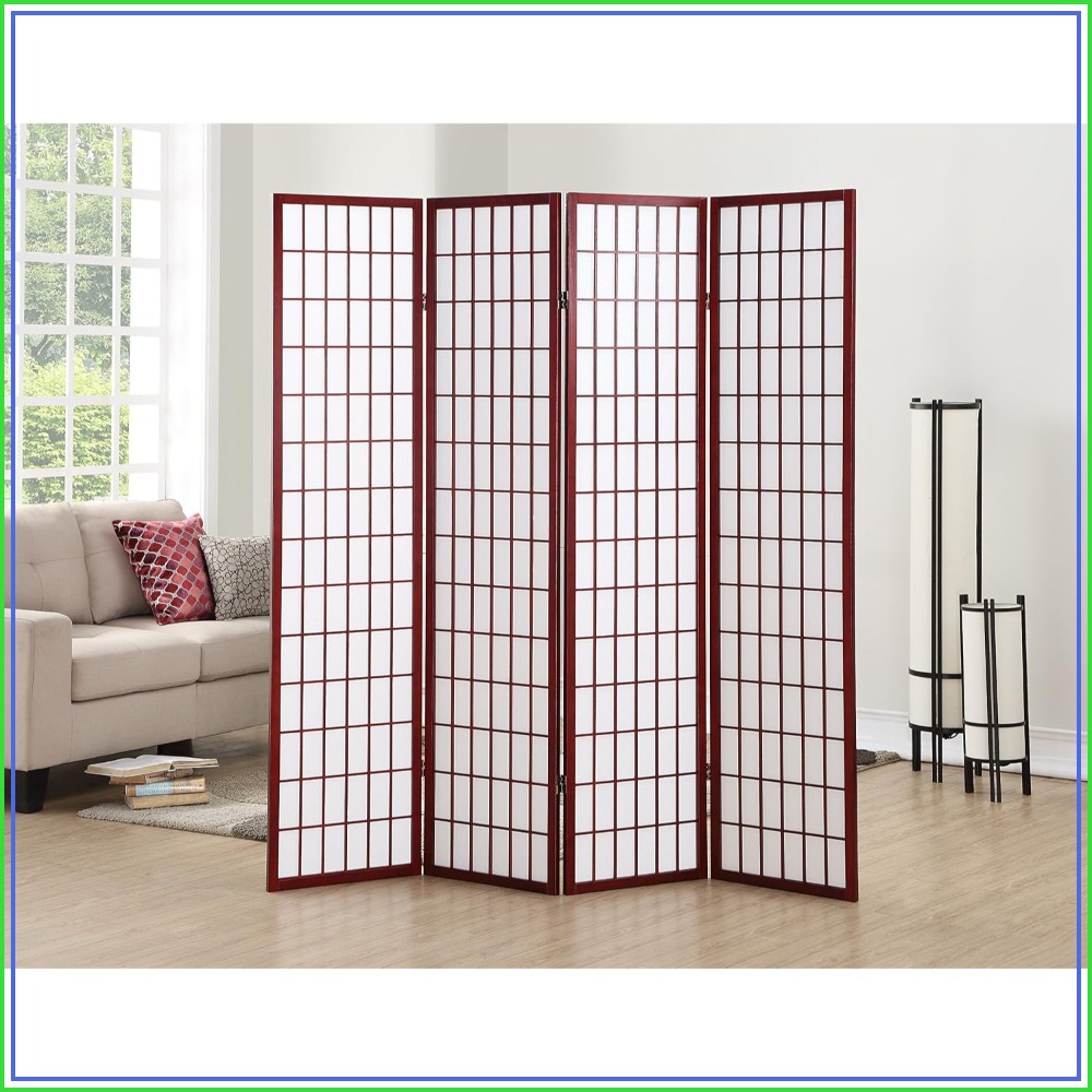 Shoji Screen Divider - Paravent oriental Shoji à 4 panneaux,