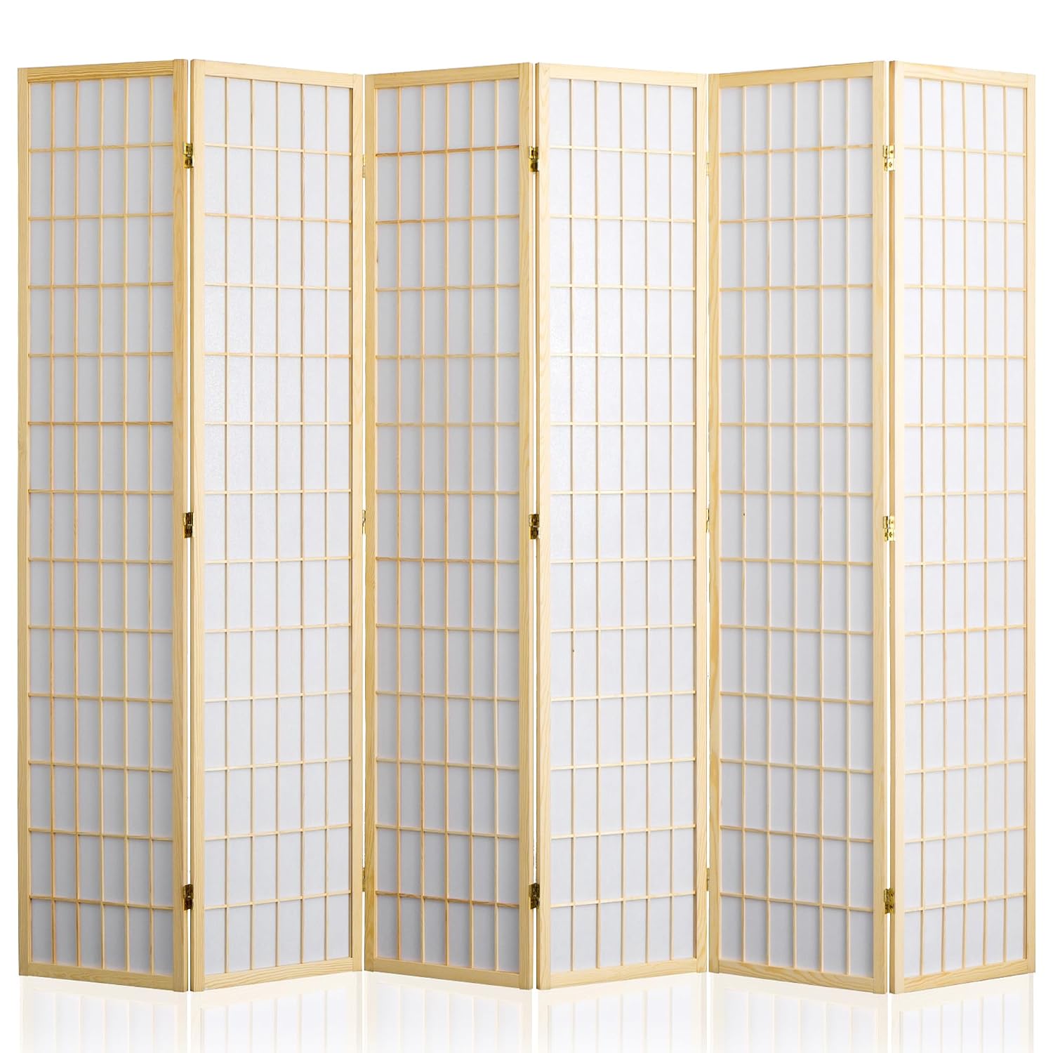 Shoji Screen Divider - Paravent pliant à 6 panneaux, écran