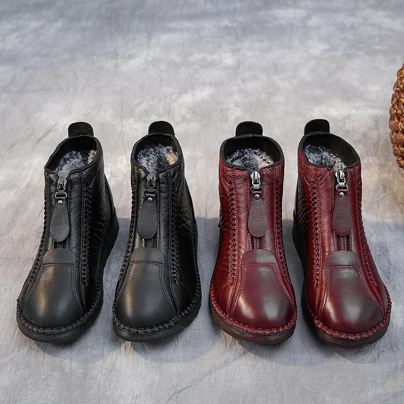 Japanese Elderly Lifestyle - Baskets Chancelier en cuir taille haute