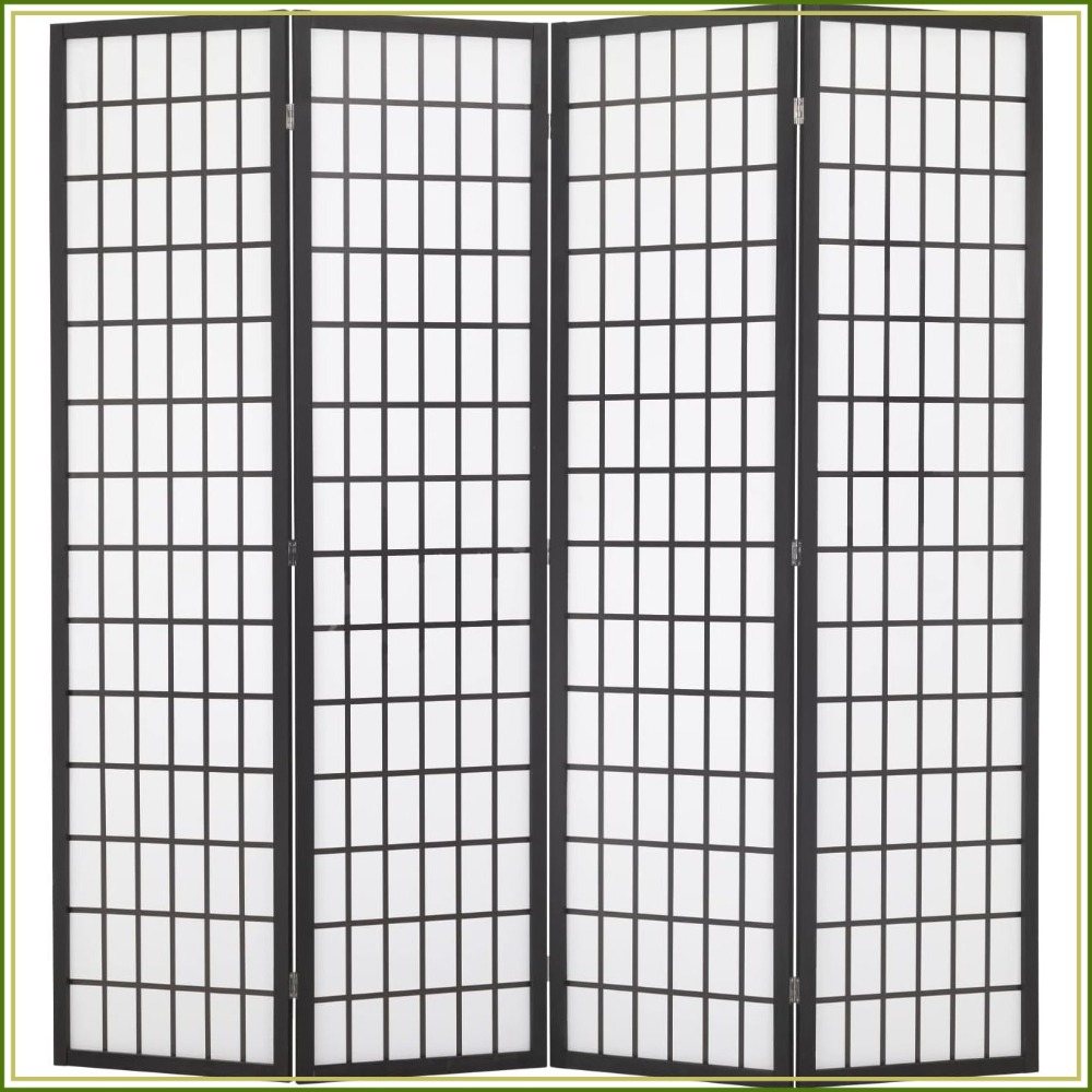 Shoji Screen Divider - Paravent Shoji à 4 panneaux, 1,80