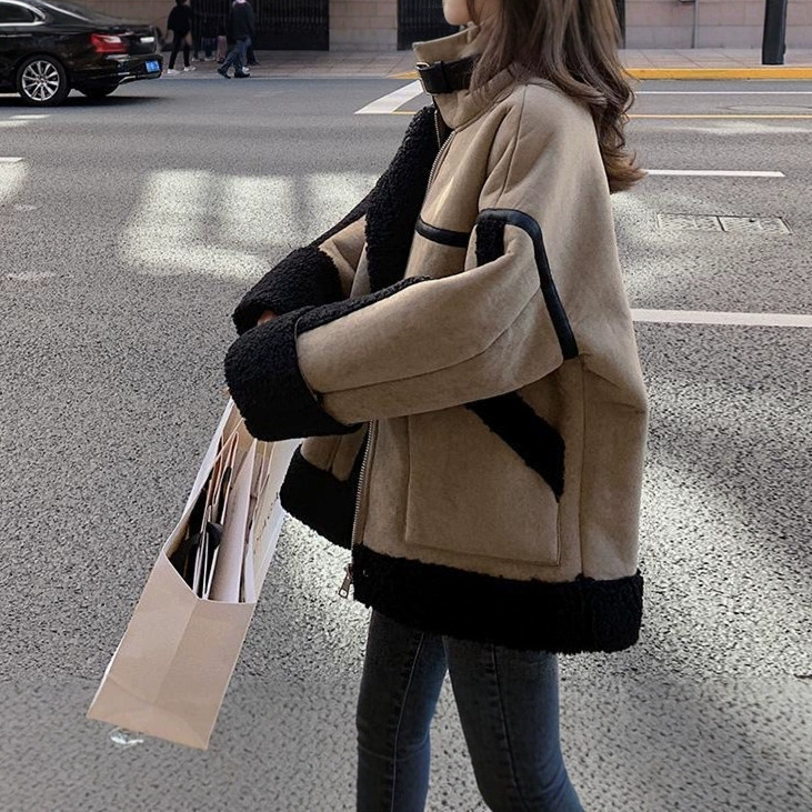 Veste en laine d'agneau pour f - Japanese Women Lifestyle avis et prix