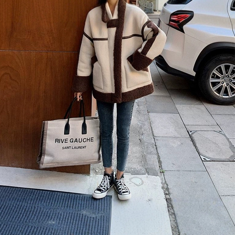 Veste en laine d'agneau pour f - Japanese Women Lifestyle avis et prix