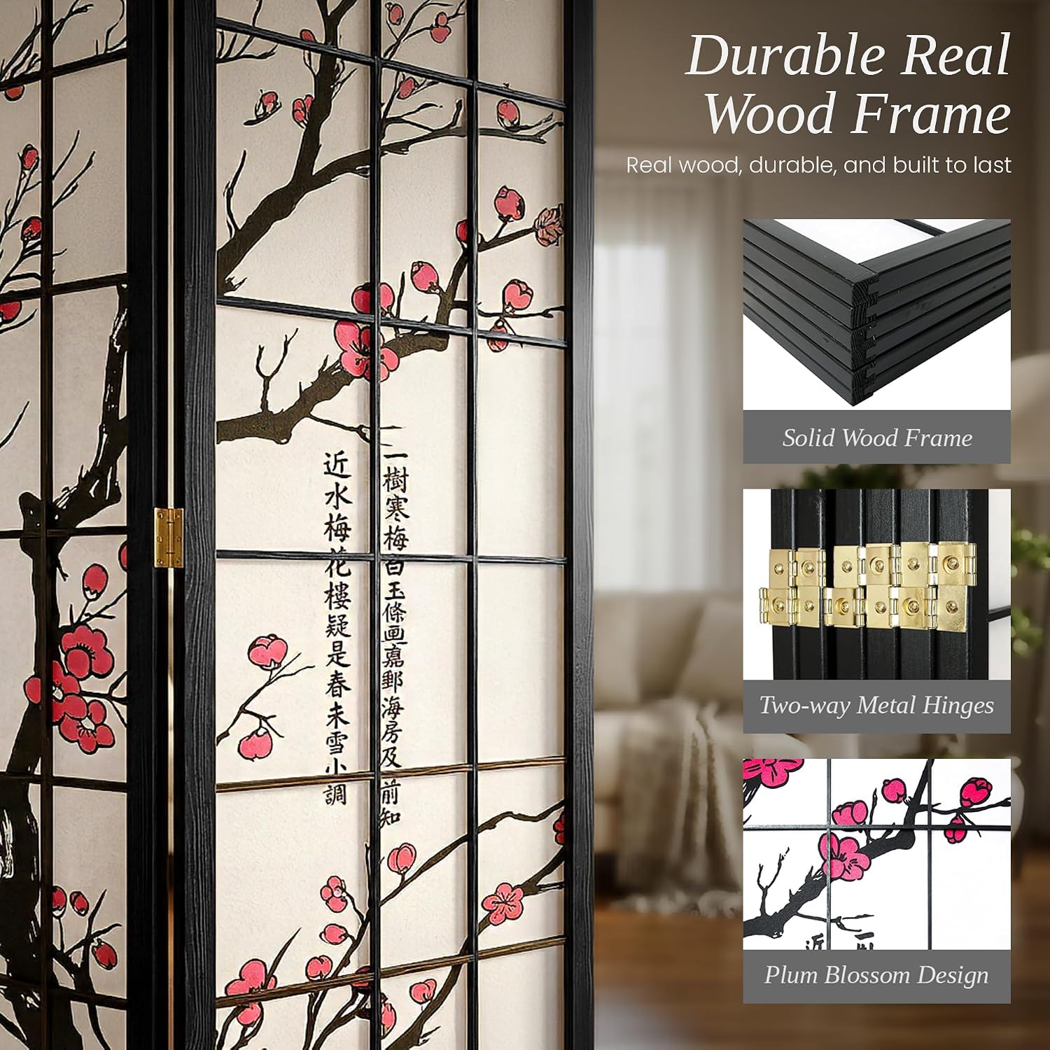 Paravent à 6 panneaux style Sh - Shoji Screen Divider avis et prix
