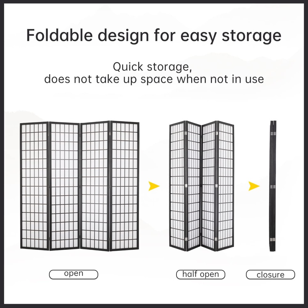 Paravent Shoji à 4 panneaux, 1 - Shoji Screen Divider avis et prix