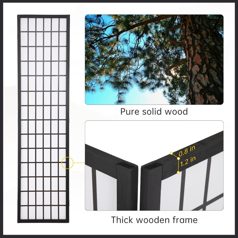 Paravent Shoji à 4 panneaux, 1 - Shoji Screen Divider avis et prix