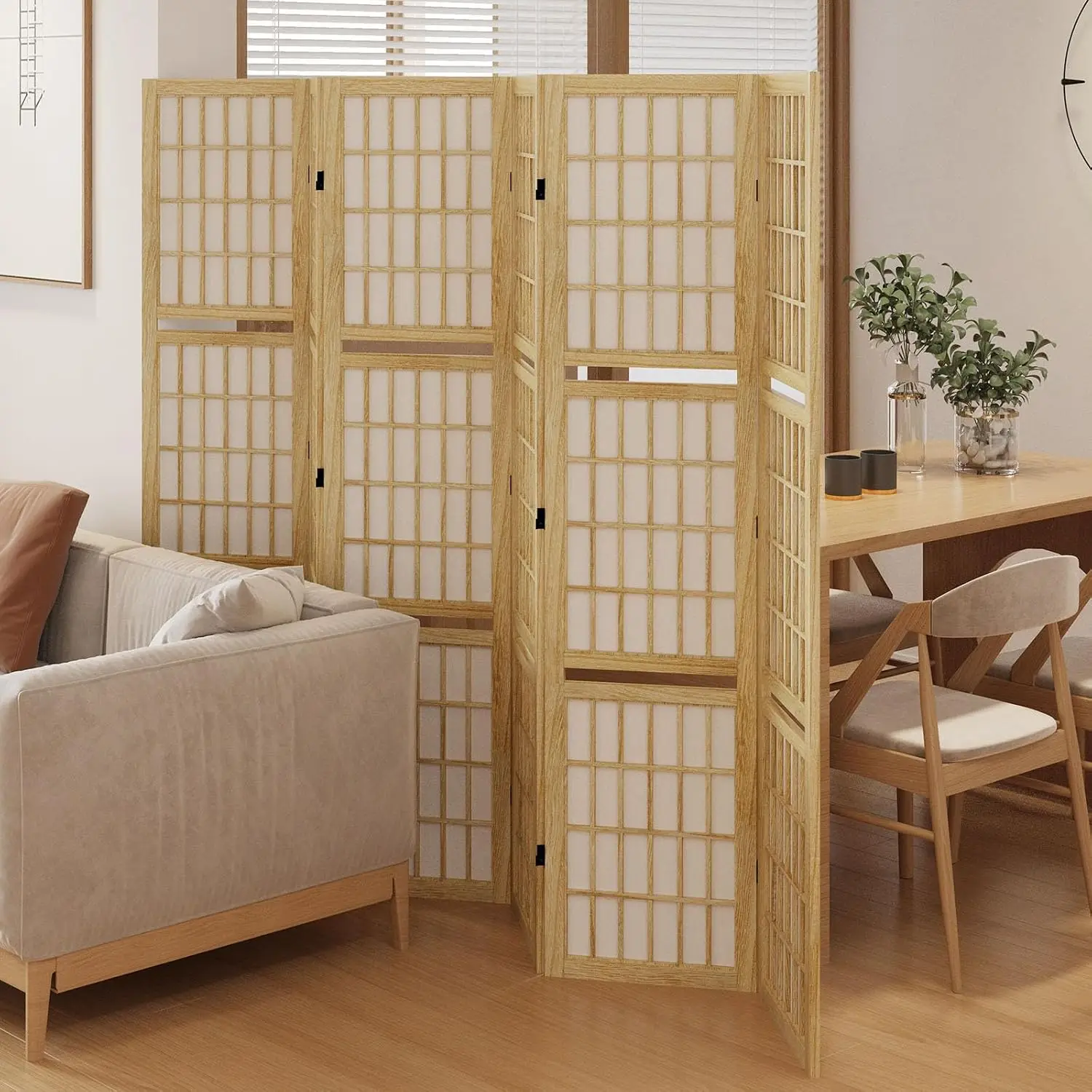 Paravent avec étagères, 66,9 p - Shoji Screen Divider avis et prix