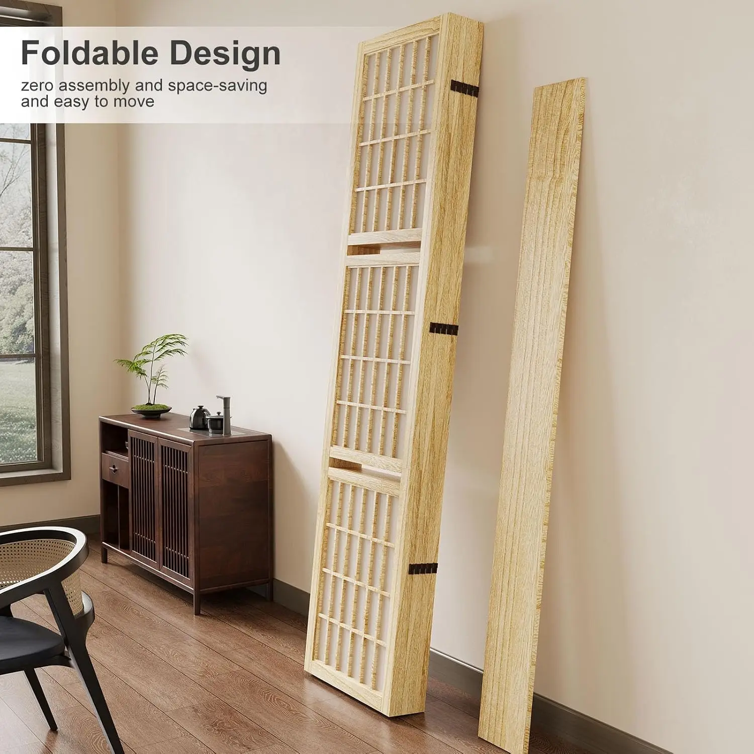 Paravent avec étagères, 66,9 p - Shoji Screen Divider avis et prix