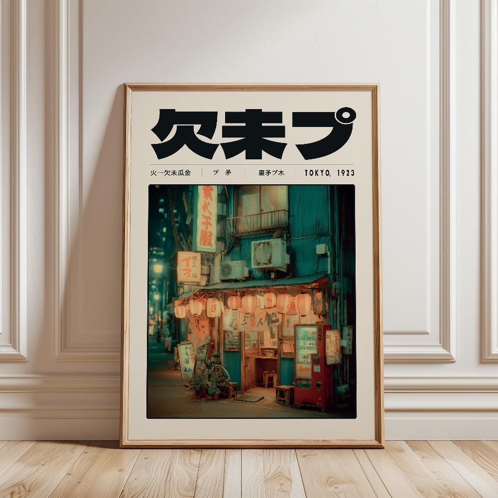 Affiche rétro japonaise Vaporw - Japanese Culture Lifestyle avis et prix